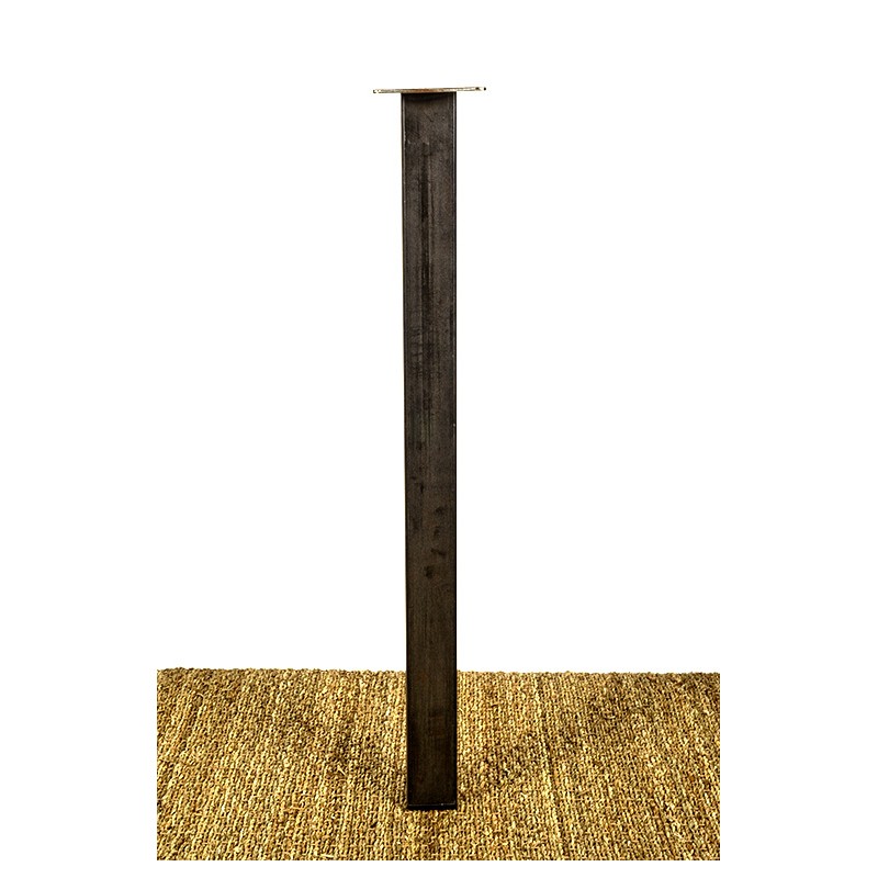 Pied de Table acier, en tube carré fabriqué sur mesure