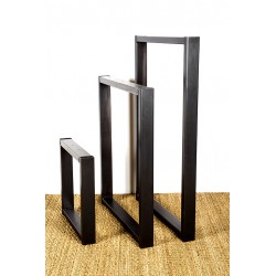 Olympe, pied de table en métal, fabriqué à partir de tube d'acier