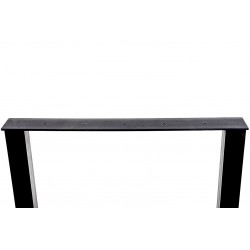 Ulysse, pied de table en acier design, fixation du plateau, détails